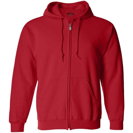 Joe's USA Men's Full Zipper Hoodies - Hooded Sweatshirts in 28 Colors. Sizes S - 5XL Red S Zip Hoodies