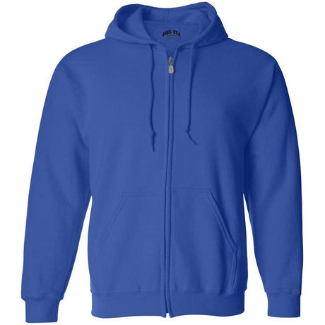 Joe's USA Men's Full Zipper Hoodies - Hooded Sweatshirts in 28 Colors. Sizes S - 5XL Royal Blue S Zip Hoodies