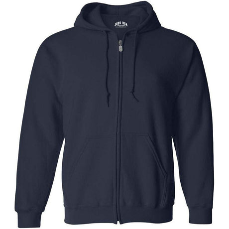 Joe's USA Men's Full Zipper Hoodies - Hooded Sweatshirts in 28 Colors. Sizes S - 5XL True Navy S Zip Hoodies