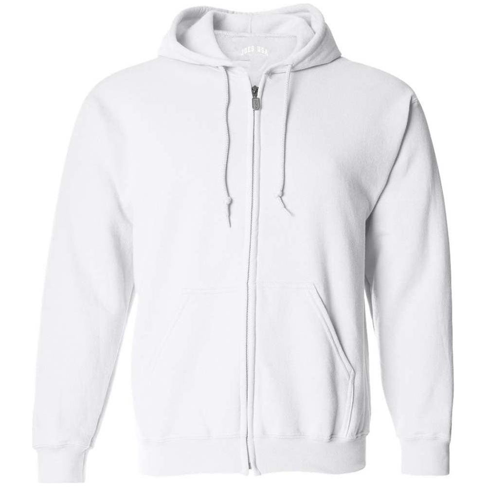Joe's USA® Men's Full-Zip Hoodie – 28 Colors S–5XL | Wholesale
