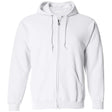 Joe's USA Men's Full Zipper Hoodies - Hooded Sweatshirts in 28 Colors. Sizes S - 5XL White S Zip Hoodies