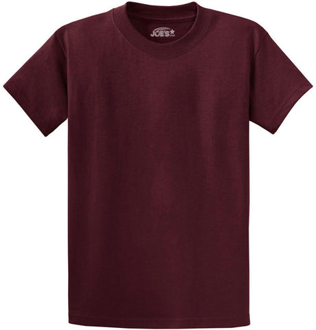 Joe's USA Men's Heavyweight 6.1 - ounce, 100% Cotton T-Shirt Athletic Maroon S T-Shirts