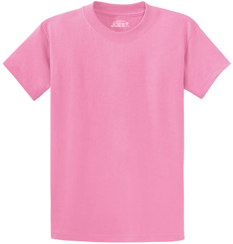 Joe's USA Men's Heavyweight 6.1 - ounce, 100% Cotton T-Shirt Candy Pink S T-Shirts