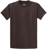 Joe's USA Men's Heavyweight 6.1 - ounce, 100% Cotton T-Shirt Dark Chocolate S T-Shirts