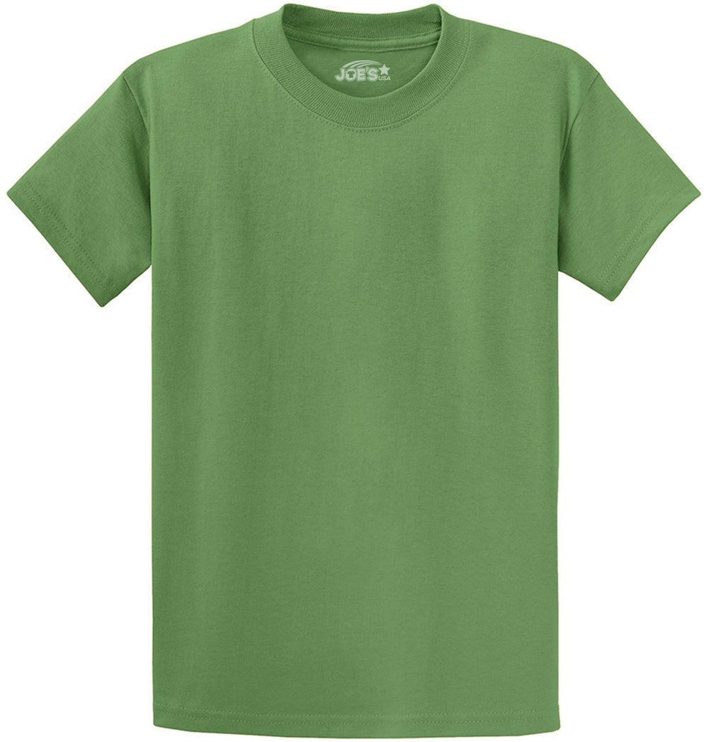Joe's USA Men's Heavyweight 6.1 - ounce, 100% Cotton T-Shirt Dill Green S T-Shirts