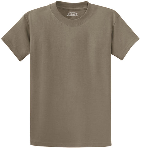 Joe's USA Men's Heavyweight 6.1 - ounce, 100% Cotton T-Shirt Dusty Brown S T-Shirts