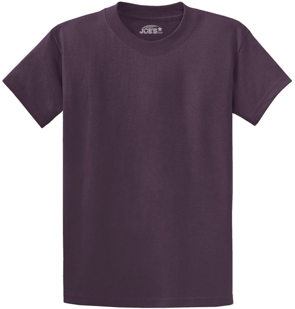 Joe's USA Men's Heavyweight 6.1 - ounce, 100% Cotton T-Shirt Eggplant S T-Shirts