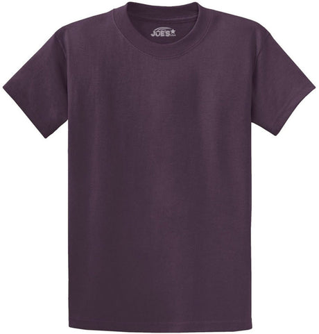 Joe's USA Men's Heavyweight 6.1 - ounce, 100% Cotton T-Shirt Eggplant S T-Shirts