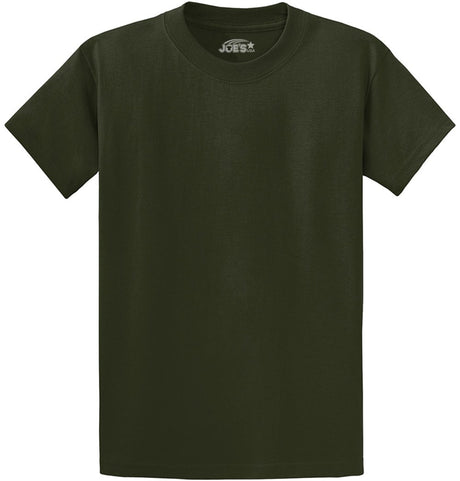 Joe's USA Men's Heavyweight 6.1 - ounce, 100% Cotton T-Shirt Forest Green S T-Shirts