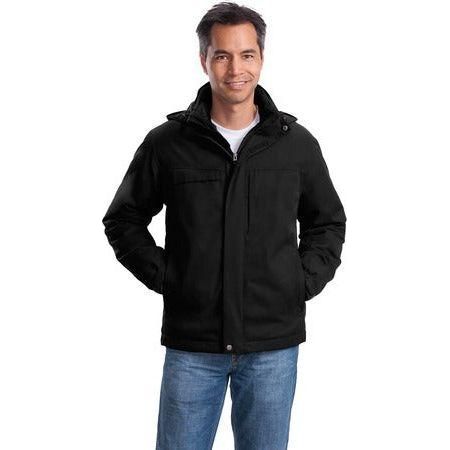 Joe's USA Men's Herringbone 3 - in - 1 Parka Black X - Small Insulated Jackets