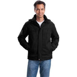 Joe's USA Men's Herringbone 3 - in - 1 Parka Black X - Small Insulated Jackets