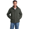 Joe's USA Men's Herringbone 3 - in - 1 Parka Spruce Green X - Small Insulated Jackets