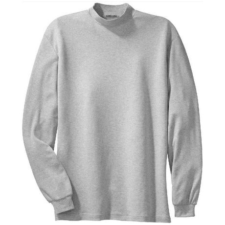 Joe's USA Men's Interlock Knit Mock Turtleneck X - Small White