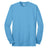 Joe's USA Men's Long Sleeve 50/50 Cotton/Poly T-Shirt Aquatic Blue S Long Sleeve T-Shirts