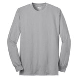 Joe's USA Men's Long Sleeve 50/50 Cotton/Poly T-Shirt Ash S Long Sleeve T-Shirts