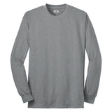 Joe's USA Men's Long Sleeve 50/50 Cotton/Poly T-Shirt Athletic Heather S Long Sleeve T-Shirts