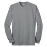 Joe's USA Men's Long Sleeve 50/50 Cotton/Poly T-Shirt Athletic Heather S Long Sleeve T-Shirts