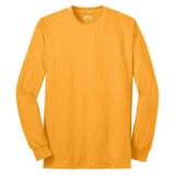 Joe's USA Men's Long Sleeve 50/50 Cotton/Poly T-Shirt Gold S Long Sleeve T-Shirts