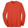 Joe's USA Men's Long Sleeve 50/50 Cotton/Poly T-Shirt Orange S Long Sleeve T-Shirts
