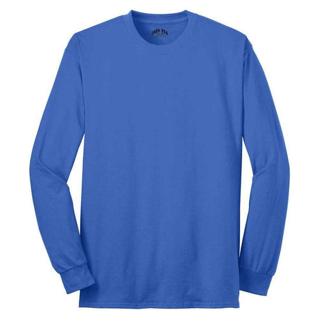 Joe's USA Men's Long Sleeve 50/50 Cotton/Poly T-Shirt Royal S Long Sleeve T-Shirts