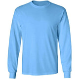 Joe's USA Men's Long Sleeve Heavyweight Cotton T-Shirts in Regular, Big & Tall Aquatic Blue Small Long Sleeve T-Shirts
