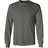 Joe's USA Men's Long Sleeve Heavyweight Cotton T-Shirts in Regular, Big & Tall Charcoal Small Long Sleeve T-Shirts