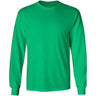 Joe's USA Men's Long Sleeve Heavyweight Cotton T-Shirts in Regular, Big & Tall Kelly Green Small Long Sleeve T-Shirts