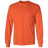 Joe's USA Men's Long Sleeve Heavyweight Cotton T-Shirts in Regular, Big & Tall Orange Small Long Sleeve T-Shirts