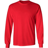 Joe's USA Men's Long Sleeve Heavyweight Cotton T-Shirts in Regular, Big & Tall Red Small Long Sleeve T-Shirts