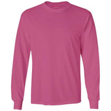 Joe's USA Men's Long Sleeve Heavyweight Cotton T-Shirts in Regular, Big & Tall Sangria Small Long Sleeve T-Shirts
