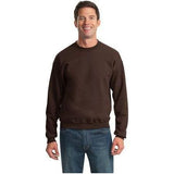 Joe's USA Men's NuBlend Crewneck Sweatshirt Small Chocolate Crewneck Sweatshirts
