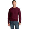 Joe's USA Men's NuBlend Crewneck Sweatshirt Small Maroon Crewneck Sweatshirts