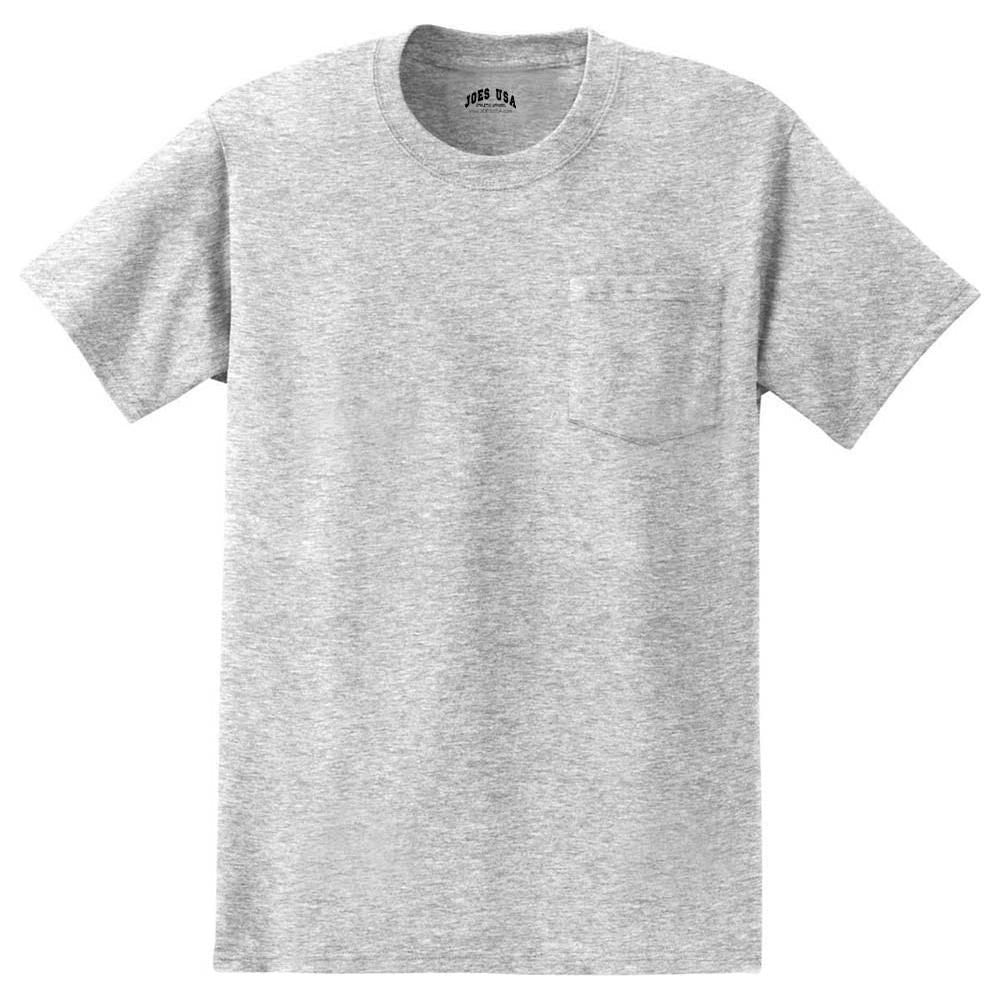 Joe's USA Mens Pocket Tee — 6.1oz 100% Cotton T-Shirt