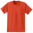 Joe's USA Mens Pocket Tees 6.1 - ounce, 100% Cotton T-Shirts Orange Small Pocket T-Shirts