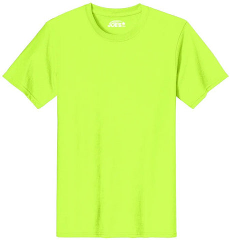 Joe's USA Men's Safety Green Short Sleeve Work Shirt JUSA55 - 50/50 Cotton Poly Blend S Safety Green Work Shirts