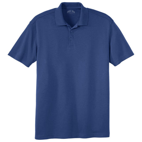 Joe's USA Men's Silk Touch Interlock Performance Polo Royal Blue X - Small Polos/Knits