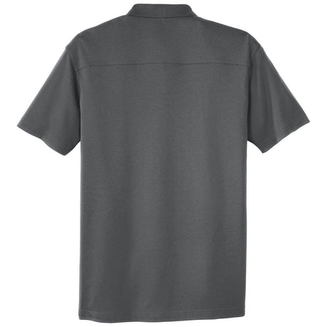 Joe's USA Men's Silk Touch Interlock Performance Polo Sterling Grey X - Small Polos/Knits