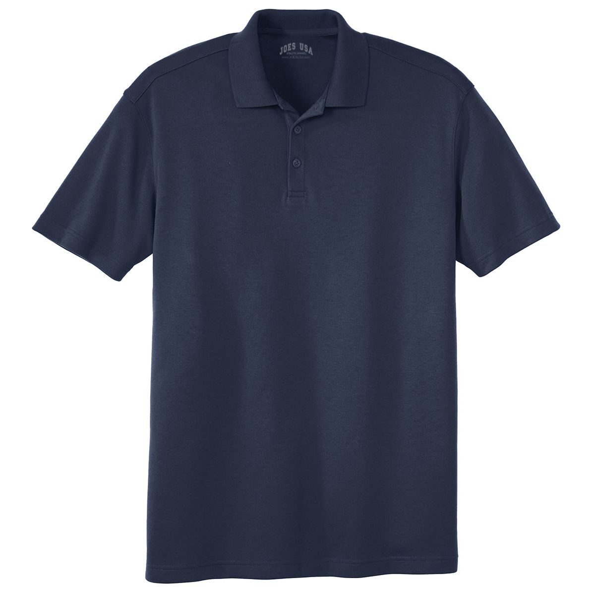 Joe's USA Men's Silk Touch Interlock Performance Polo True Navy X - Small Polos/Knits