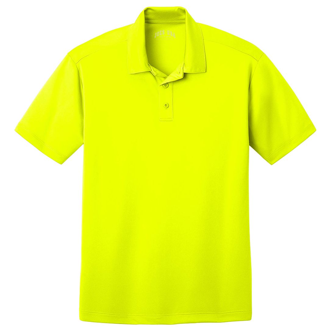 Joe's USA Men's Silk Touch Performance Polo XS - 6XL Neon Yellow Small Polos/Knits