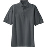 Joe's USA Men's Tall 100% Cotton Polo Shirts Grey Large Tall