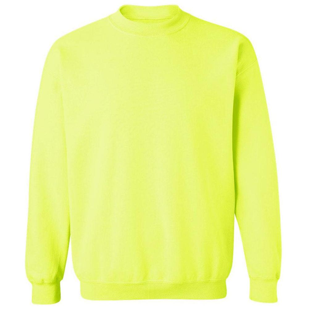 Joe's USA Men's TALL Crewneck Sweatshirts Large Tall Safety Green Tall Crewneck Sweatshirts