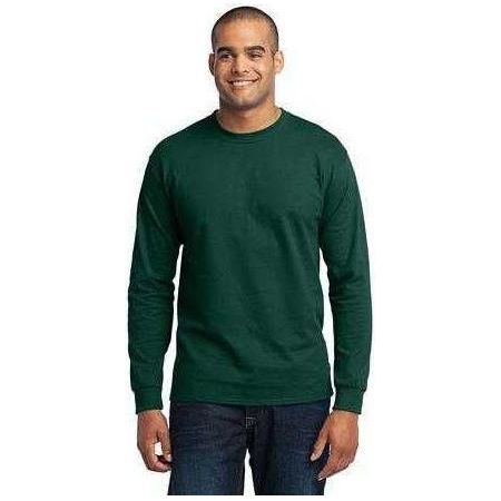 Joe's USA Mens Tall Long Sleeve 50/50 Cotton/Poly T-Shirt Large Tall Ash Short Sleeve T-Shirts