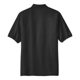 Joe's USA Men's Tall Silk Touch Polo with Pocket Black Large Tall Polos/Knits
