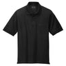 Joe's USA Men's Tall Silk Touch Polo with Pocket Black Large Tall Polos/Knits