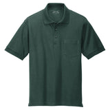 Joe's USA Men's Tall Silk Touch Polo with Pocket Dark Green Large Tall Polos/Knits