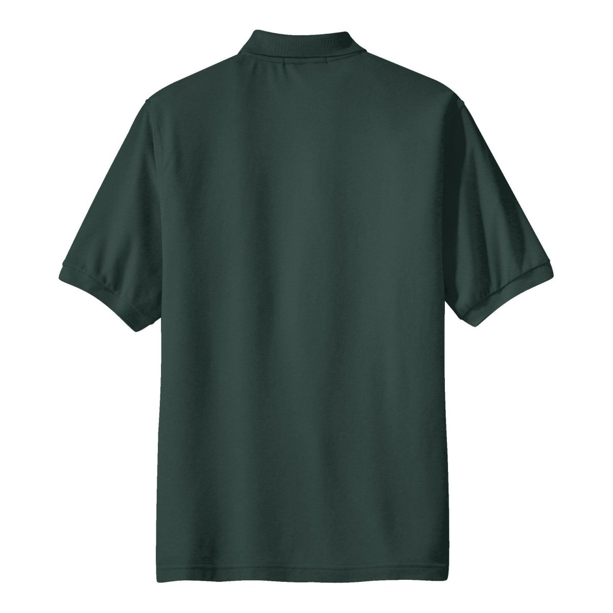 Joe's USA Men's Tall Silk Touch Polo with Pocket Dark Green Large Tall Polos/Knits
