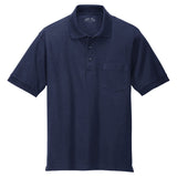 Joe's USA Men's Tall Silk Touch Polo with Pocket True Navy Large Tall Polos/Knits