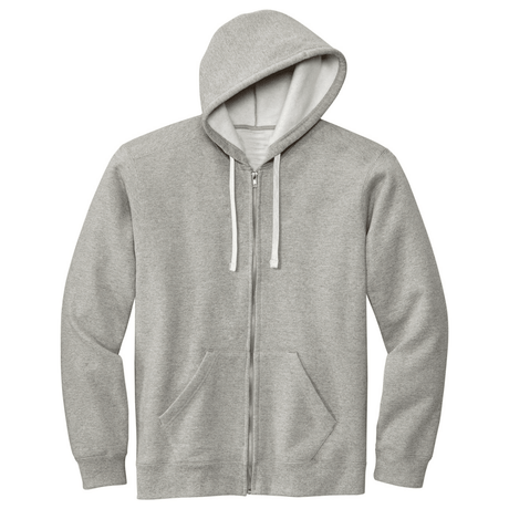 Joe's USA Men's USA MADE Full - Zip Hoodie Small Heather Grey Zip Hoodies