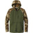 Joe's USA Moisture Wicking 2 - Tone Full - Zip Camo Hoodie X - Small Olive Drab Green/ Realtree Edge