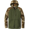 Joe's USA Moisture Wicking 2 - Tone Full - Zip Camo Hoodie X - Small Olive Drab Green/ Realtree Edge